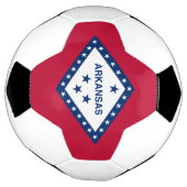 Vlag van de staat Arkansas Voetbal (Gedraaid)