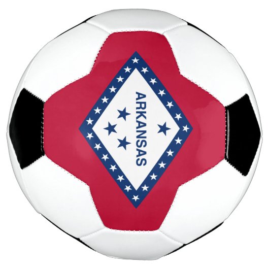 Vlag van de staat Arkansas Voetbal (Gedraaid)