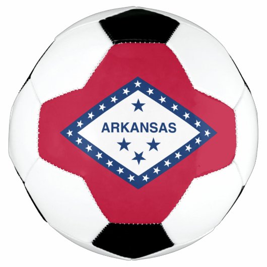 Vlag van de staat Arkansas Voetbal (Voorkant)