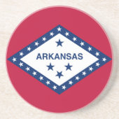 Vlag van de staat Arkansas Zandsteen Onderzetter (Voorkant)