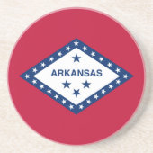 Vlag van de staat Arkansas Zandsteen Onderzetter (Voorkant)