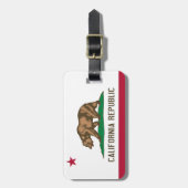 Vlag van de staat Californië-Beer Bagagelabel (Voorkant verticaal)