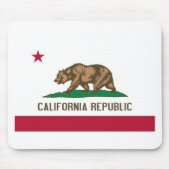 Vlag van de staat Californië-Beer Muismat (Voorkant)
