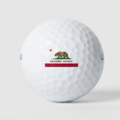 Vlag van de staat Californië Golfballen (Voorkant)