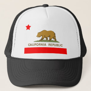 Vlag van de staat Californië Trucker Pet
