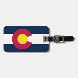 Vlag van de staat Colorado Bagagelabel