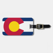 Vlag van de staat Colorado Bagagelabel (Voorkant horizontaal)