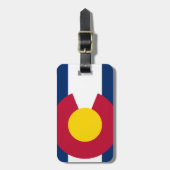 Vlag van de staat Colorado Bagagelabel (Voorkant verticaal)