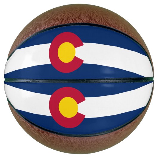 Vlag van de staat Colorado Basketbal (Voorkant)
