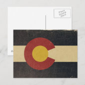 vlag van de staat Colorado Briefkaart (Voorkant / Achterkant)