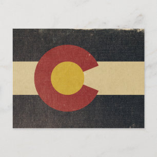 vlag van de staat Colorado Briefkaart