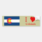Vlag van de staat Colorado Bumpersticker (Voorkant)