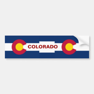 Vlag van de staat Colorado Bumpersticker