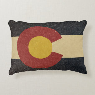 vlag van de staat Colorado Decoratief Kussen
