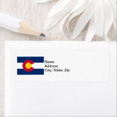 Vlag van de staat Colorado Etiket (Insitu)