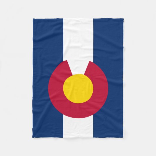 Vlag van de staat Colorado Fleece Deken (Voorkant)