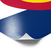 Vlag van de staat Colorado Foto Afdruk (Hoek)