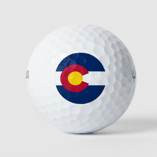 Vlag van de staat Colorado Golfballen (Voorkant)