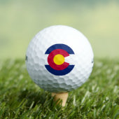 Vlag van de staat Colorado Golfballen (Insitu Shirt)