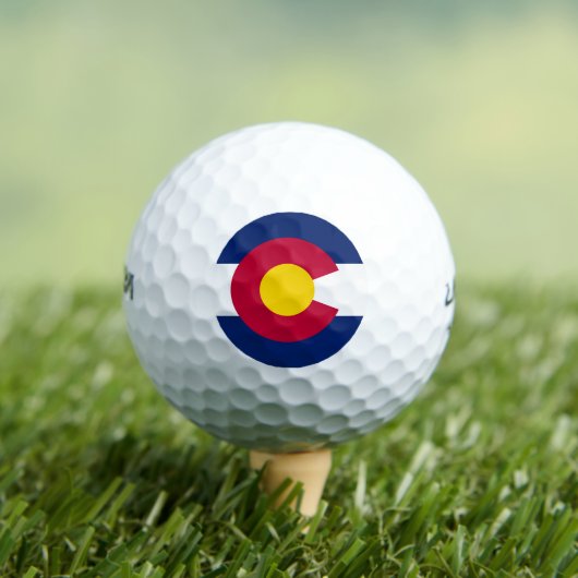 Vlag van de staat Colorado Golfballen (Insitu Shirt)