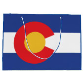 Vlag van de staat Colorado Groot Cadeauzakje (Achterkant)