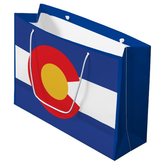 Vlag van de staat Colorado Groot Cadeauzakje (Voorkant Gekanteld)