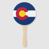 Vlag van de staat Colorado Handwaaier (Achterkant)