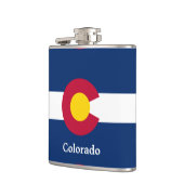 Vlag van de staat Colorado Heupfles (Links)