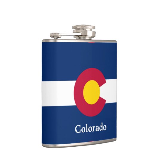 Vlag van de staat Colorado Heupfles (Rechts)