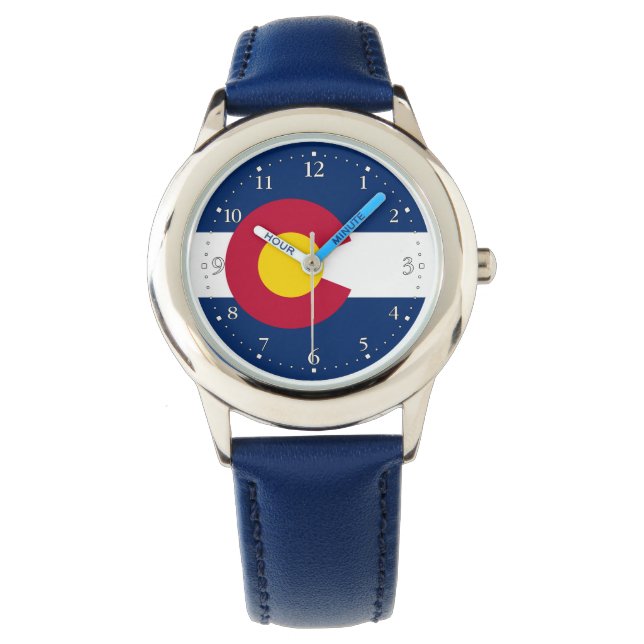 Vlag van de staat Colorado Horloge (Voorkant)