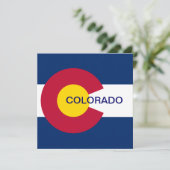 Vlag van de staat Colorado Kaart (Staand voorkant)
