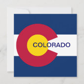 Vlag van de staat Colorado Kaart (Voorkant)