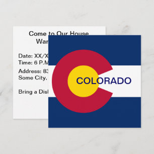 Vlag van de staat Colorado Kaart