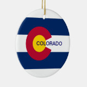 Vlag van de staat Colorado Keramisch Ornament (Rechts)
