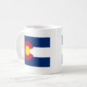 Vlag van de staat Colorado Koffiemok (Voorkant links)