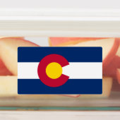 Vlag van de staat Colorado Labels (Aangebracht)
