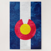 Vlag van de staat Colorado Legpuzzel (Verticaal)