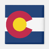 Vlag van de staat Colorado Magneet (Voorkant)