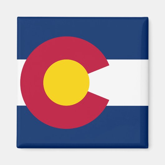 Vlag van de staat Colorado Magneet (Voorkant)