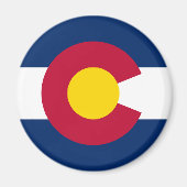 Vlag van de staat Colorado Magneet (Voorkant)