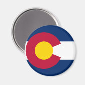 Vlag van de staat Colorado Magneet (Voorkant / Achterkant)