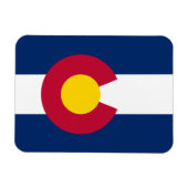 Vlag van de staat Colorado Magneet (Horizontaal)