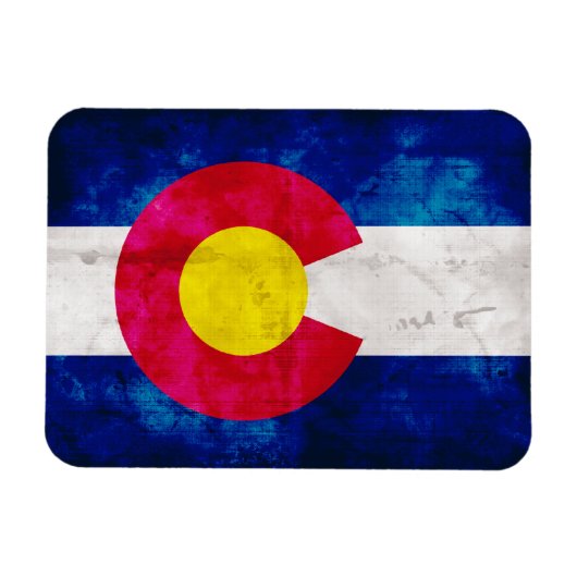 Vlag van de staat Colorado Magneet (Horizontaal)