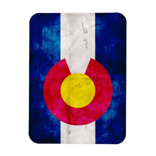 Vlag van de staat Colorado Magneet (Verticaal)