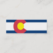 Vlag van de staat Colorado Mini Visitekaartje (Achterkant)