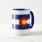 Vlag van de staat Colorado Mok (Voorkant rechts)