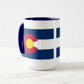 Vlag van de staat Colorado Mok (Voorkant links)