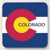 Vlag van de staat Colorado Onderzetter (Voorkant)