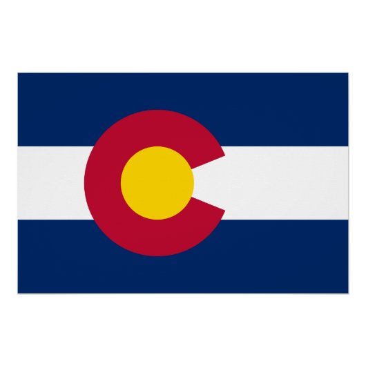 Vlag van de staat Colorado Perfect Poster (Voorkant)