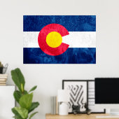 Vlag van de staat Colorado Poster (Thuiskantoor)